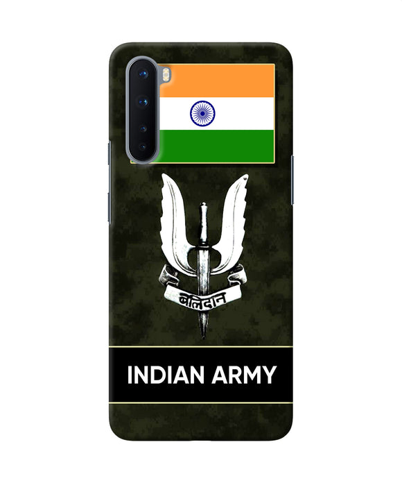 Indian Flag Balidan Logo Oneplus Nord Back Cover