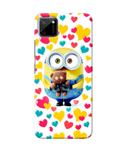 Minion Teddy Hearts Realme C11 Back Cover