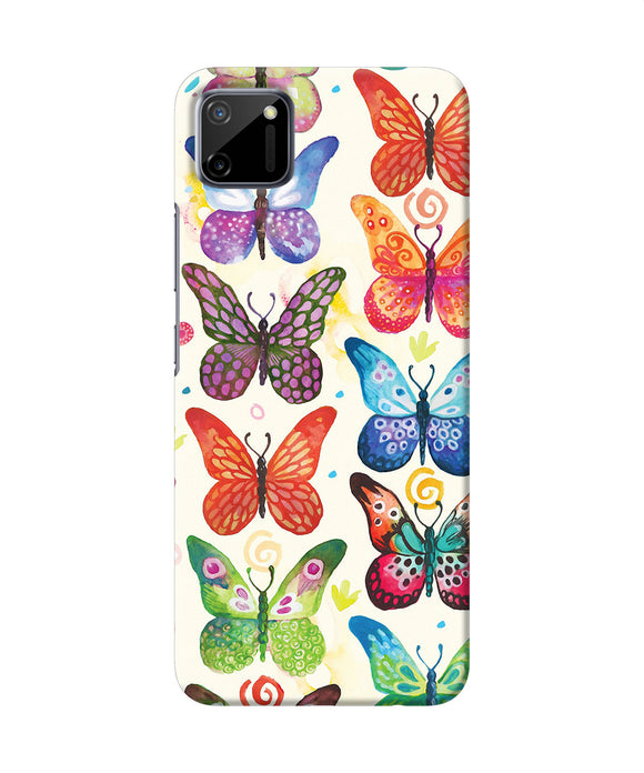 Abstract Butterfly Print Realme C11 Back Cover