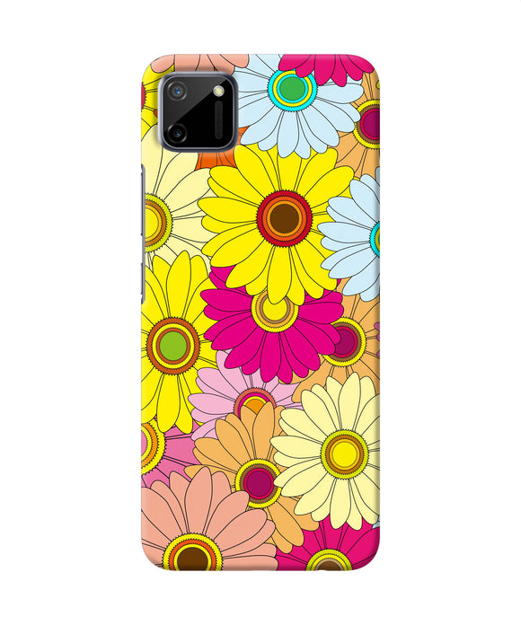 Abstract Colorful Flowers Realme C11 Back Cover