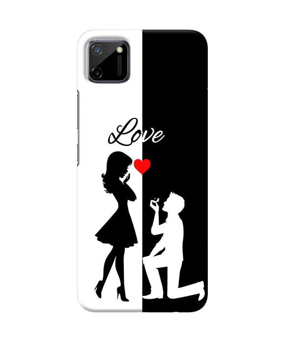 Love Propose Black And White Realme C11 Back Cover