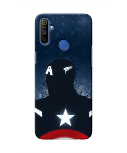 Captain america Shield Realme Narzo 10A/20A Real 4D Back Cover