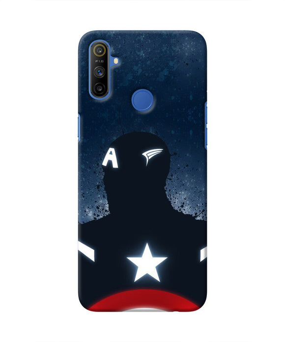 Captain america Shield Realme Narzo 10A/20A Real 4D Back Cover