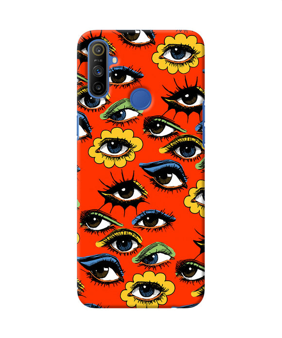 Abstract Eyes Pattern Realme Narzo 10a / 20a Back Cover