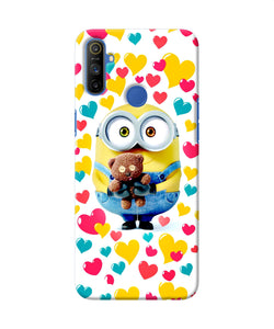 Minion Teddy Hearts Realme Narzo 10a / 20a Back Cover