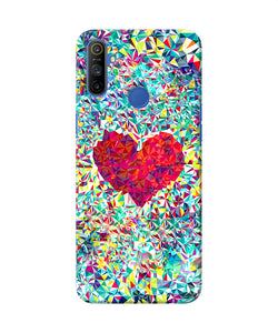 Red Heart Print Realme Narzo 10a / 20a Back Cover