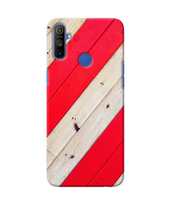 Abstract Red Brown Wooden Realme Narzo 10a / 20a Back Cover