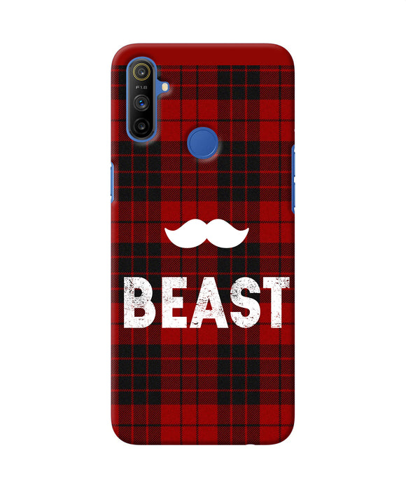 Beast Red Square Realme Narzo 10a / 20a Back Cover