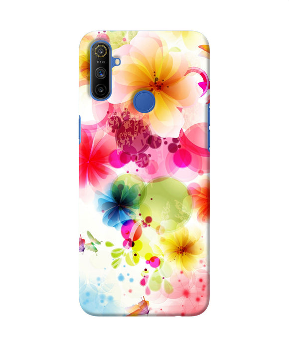 Flowers Print Realme Narzo 10a / 20a Back Cover