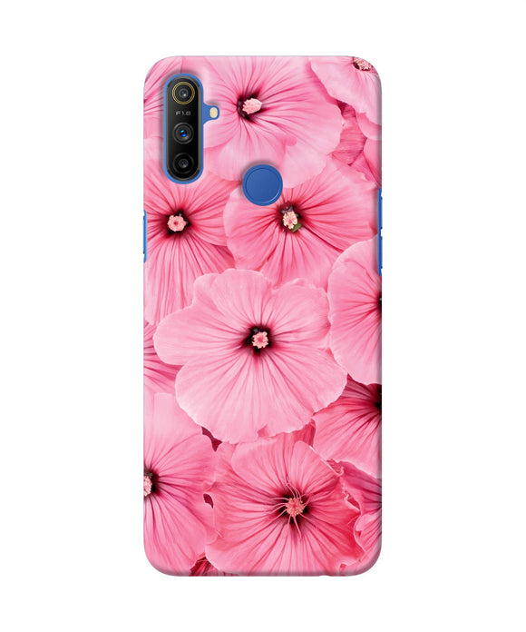 Pink Flowers Realme Narzo 10a / 20a Back Cover