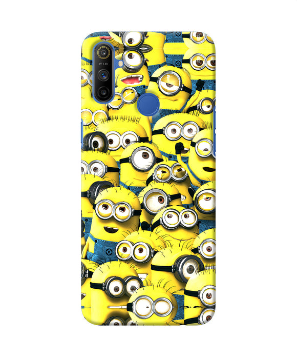 Minions Mini Crowd Realme Narzo 10a / 20a Back Cover