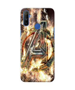 Avengers Burning Logo Realme Narzo 10a / 20a Back Cover