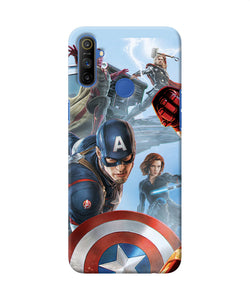 Avengers On The Sky Realme Narzo 10a / 20a Back Cover