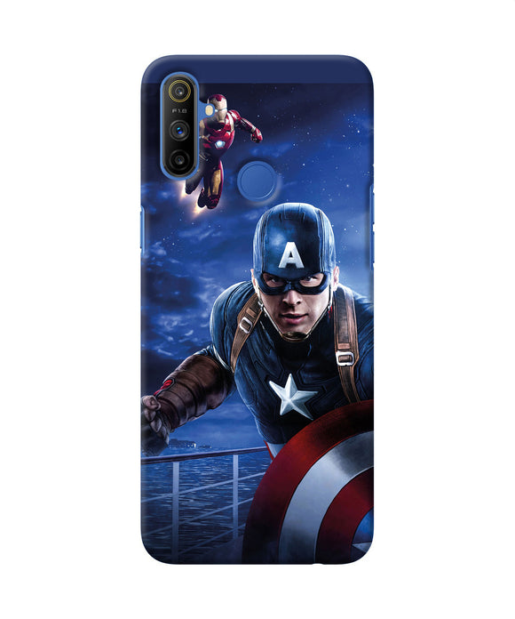 Captain With Ironman Realme Narzo 10a / 20a Back Cover