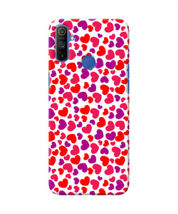 Red Heart Canvas Print Realme Narzo 10a / 20a Back Cover