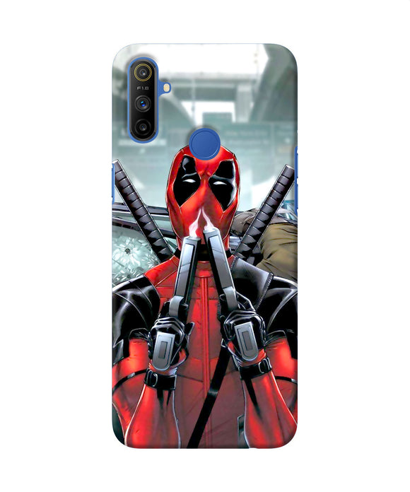 Deadpool With Gun Realme Narzo 10a / 20a Back Cover