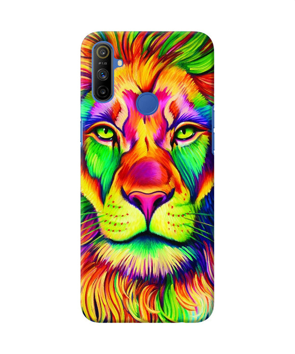 Lion Color Poster Realme Narzo 10a / 20a Back Cover