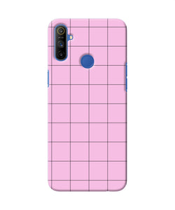 Pink Square Print Realme Narzo 10a / 20a Back Cover