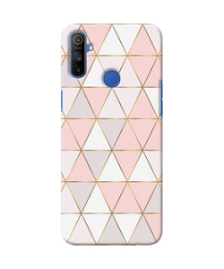 Abstract Pink Triangle Pattern Realme Narzo 10a / 20a Back Cover