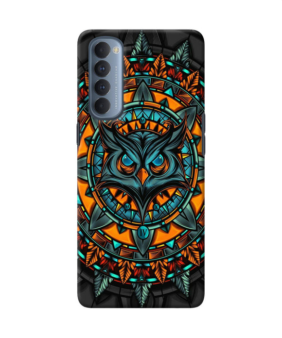 Angry Owl Art Oppo Reno4 Pro Back Cover