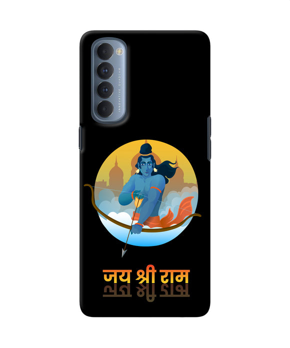 Black Jay Shree Ram Oppo Reno4 Pro Back Cover