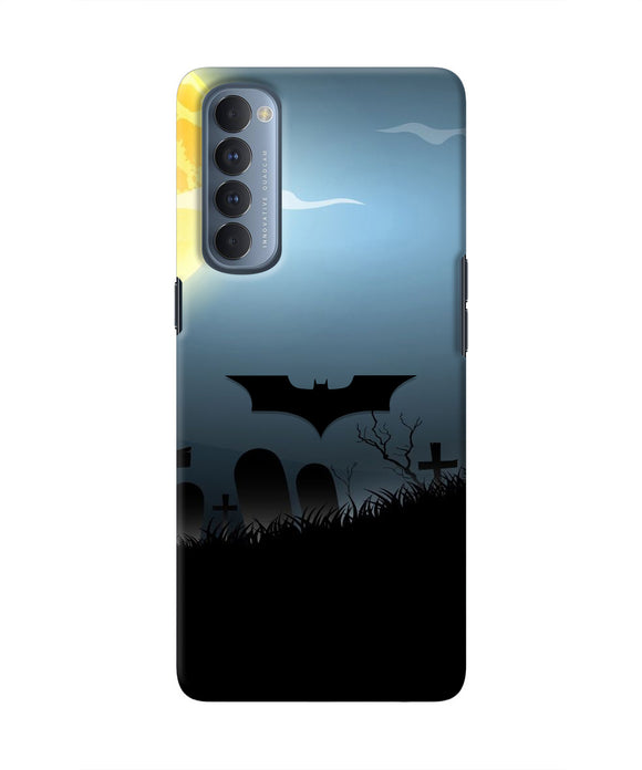 Batman Scary cemetry Oppo Reno4 Pro Real 4D Back Cover