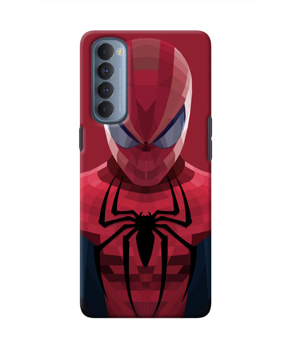 Spiderman Art Oppo Reno4 Pro Real 4D Back Cover