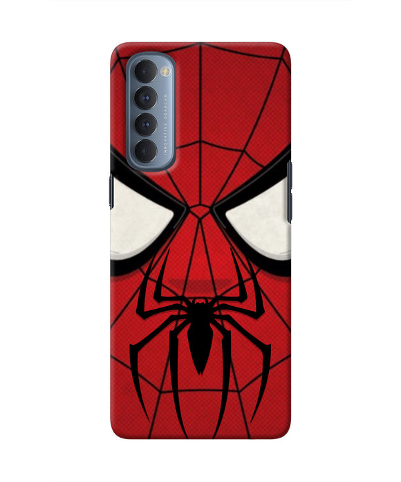 Spiderman Face Oppo Reno4 Pro Real 4D Back Cover