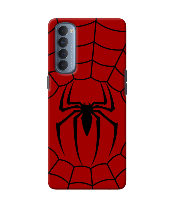 Spiderman Web Oppo Reno4 Pro Real 4D Back Cover