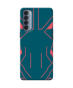 Superman Techno Oppo Reno4 Pro Real 4D Back Cover