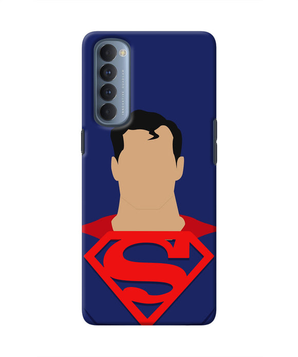 Superman Cape Oppo Reno4 Pro Real 4D Back Cover