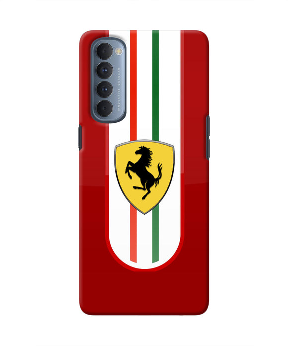 Ferrari Art Oppo Reno4 Pro Real 4D Back Cover