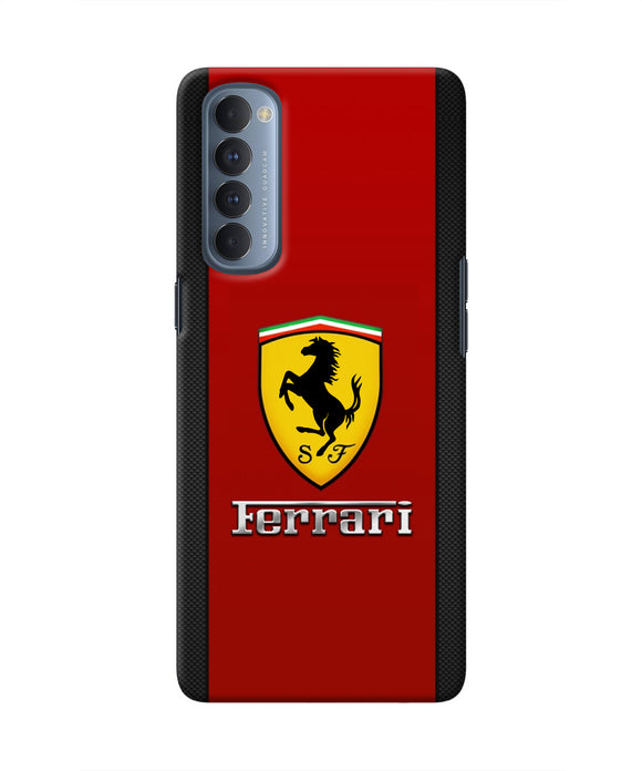 Ferrari Abstract Maroon Oppo Reno4 Pro Real 4D Back Cover