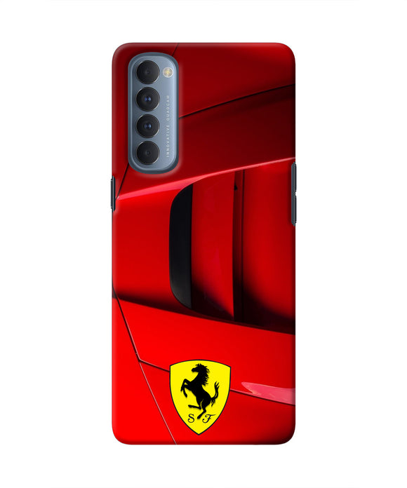 Ferrari Car Oppo Reno4 Pro Real 4D Back Cover