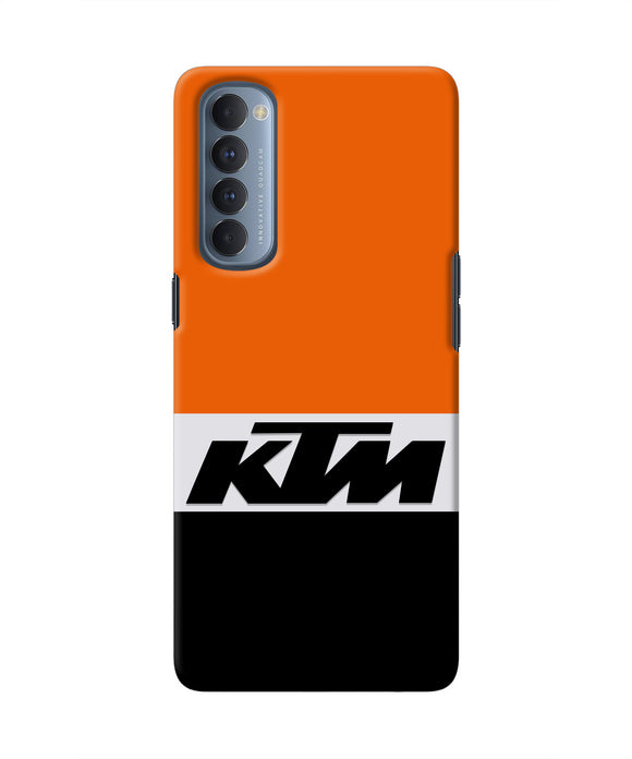 KTM Colorblock Oppo Reno4 Pro Real 4D Back Cover