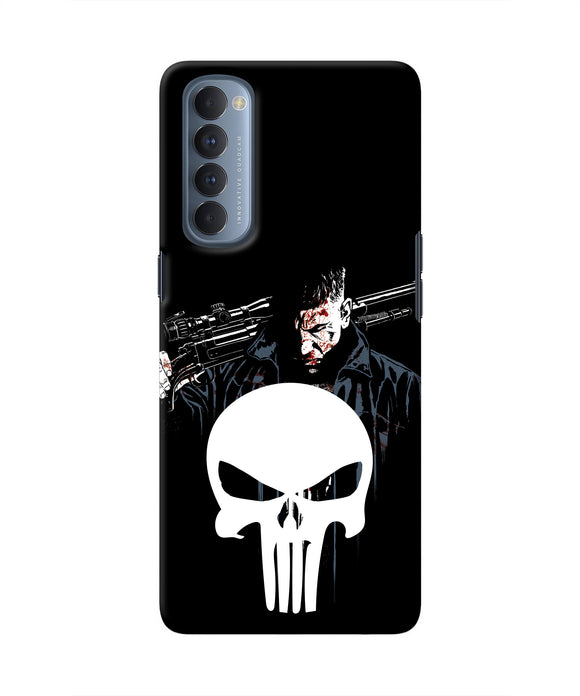 Punisher Character Oppo Reno4 Pro Real 4D Back Cover