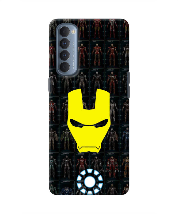 Iron Man Suit Oppo Reno4 Pro Real 4D Back Cover