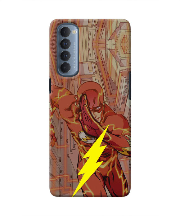 Flash Running Oppo Reno4 Pro Real 4D Back Cover