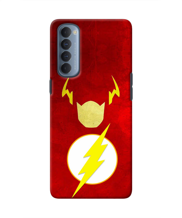 Flash Character Oppo Reno4 Pro Real 4D Back Cover
