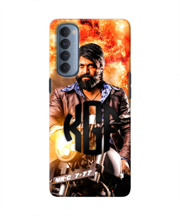 Rocky Bhai on Bike Oppo Reno4 Pro Real 4D Back Cover