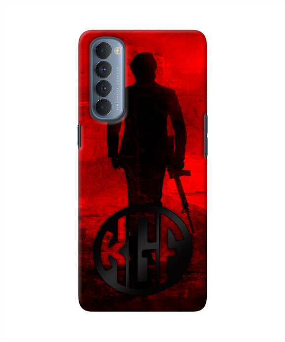 Rocky Bhai K G F Chapter 2 Logo Oppo Reno4 Pro Real 4D Back Cover
