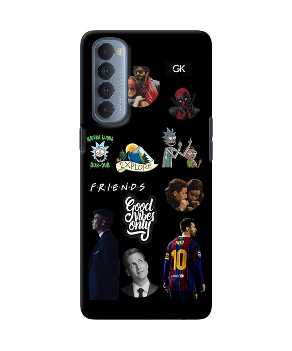 Positive Characters Oppo Reno4 Pro Back Cover