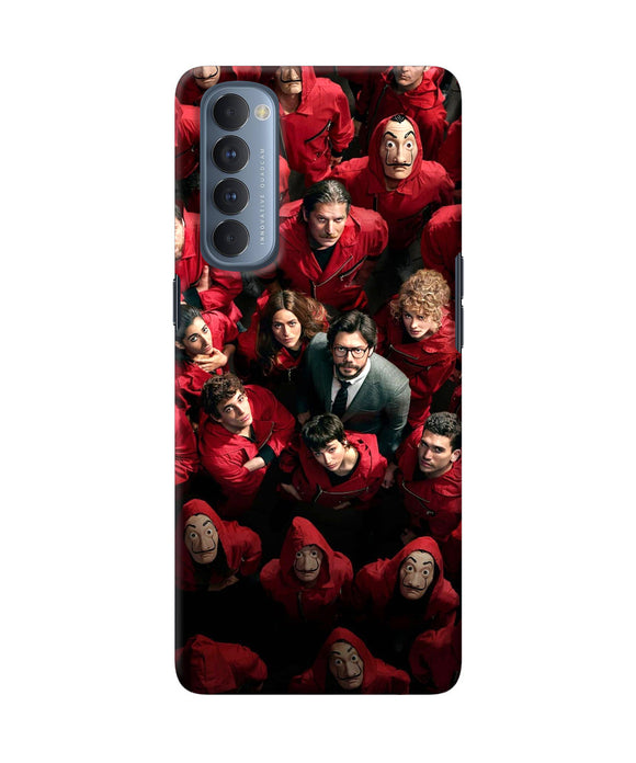 Money Heist Professor with Hostages Oppo Reno4 Pro Back Cover