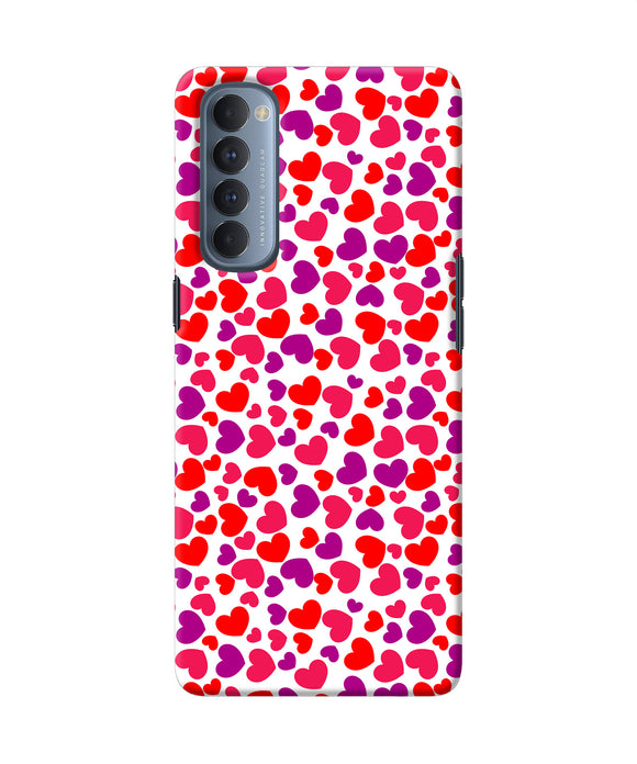 Heart Print Oppo Reno4 Pro Back Cover