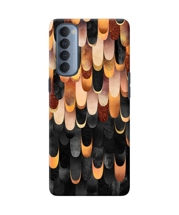Abstract Wooden Rug Oppo Reno4 Pro Back Cover