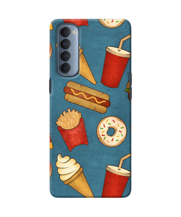 Abstract Food Print Oppo Reno4 Pro Back Cover