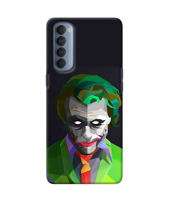 Abstract Dark Knight Joker Oppo Reno4 Pro Back Cover