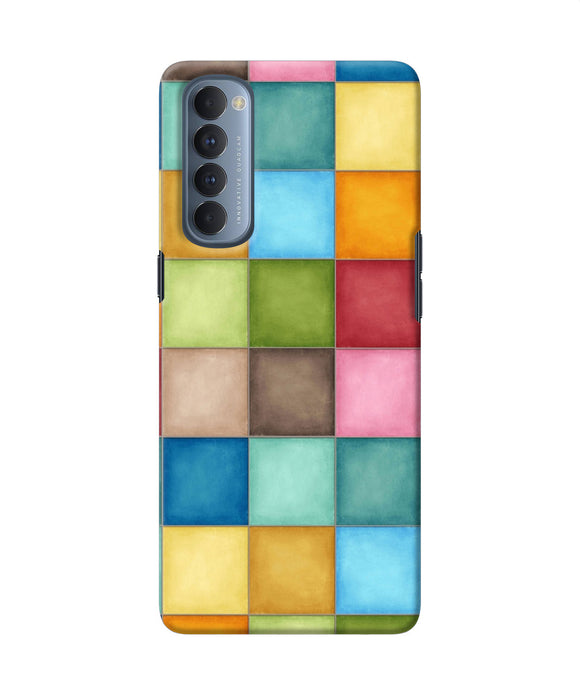 Abstract Colorful Squares Oppo Reno4 Pro Back Cover