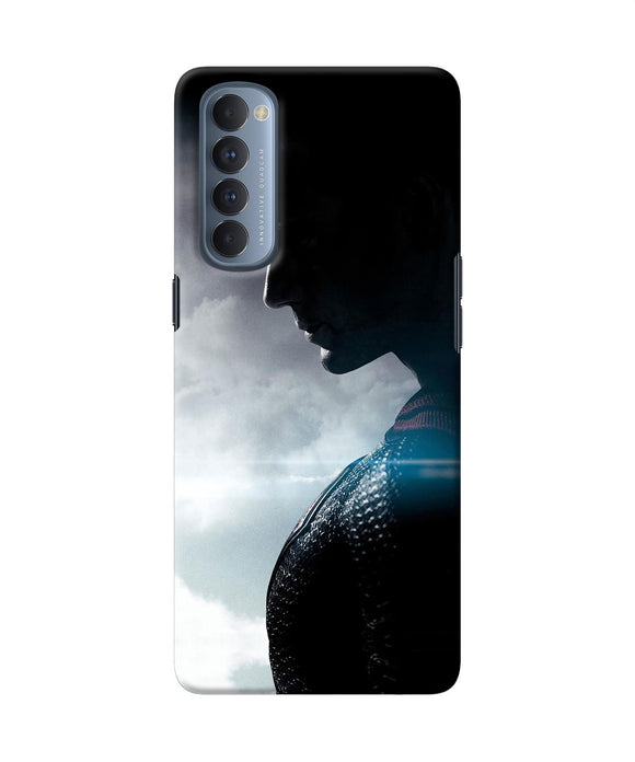 Superman Super Hero Poster Oppo Reno4 Pro Back Cover