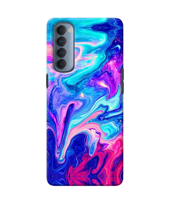 Abstract Colorful Water Oppo Reno4 Pro Back Cover